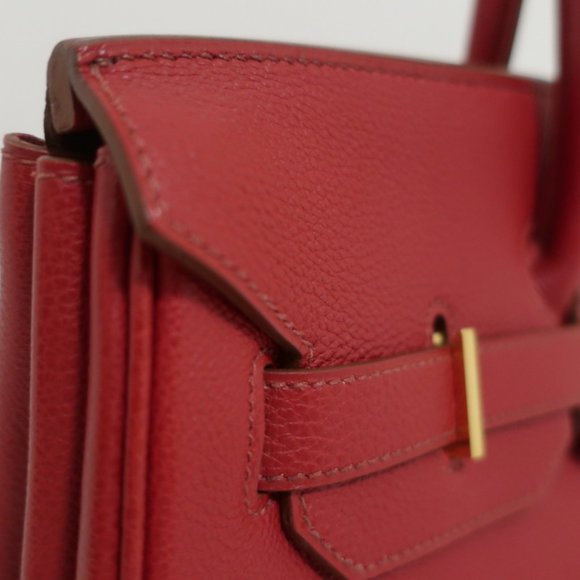 HERMES BIRKIN 35CM ROUGE GARANCE TOGO LEATHER GOLD HARDWARE 2008 - Picture 5 of 14